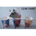 Taza de café de cerámica con impresión completa de la etiqueta